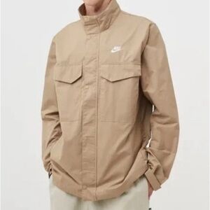Nike Men's Beige Lightweight Shirt Jacket